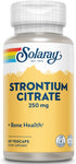 Solaray Strontium Citrate 250 mg for Healthy Bones & Teeth Support, 60 VegCaps