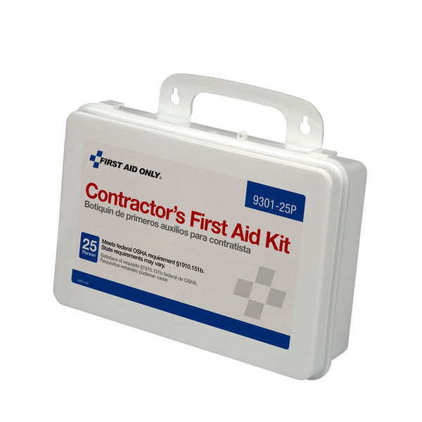 First Aid Only 9301-25P 25-Person Contractor's Emergency First Aid Kit for Home Renovation, 176 Pieces