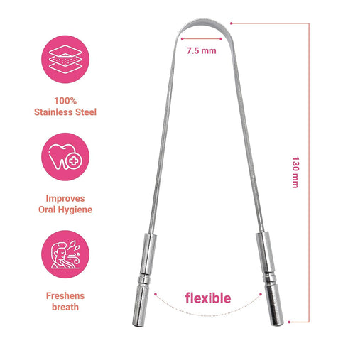tongue Scraper (4 Pack), Metallic