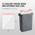 15-18 Gallon Drawstring Trash Bags, 102 Count Ultra Large Trash Can Liners, Heavy Duty Strong White Plastic Bags