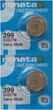 Renata 399 SR927W Batteries - 1.55V Silver Oxide 399 Watch Battery (2 Count)