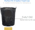 Jaoul Trash Bags 4 Gallon - Small Garbage Bags, Strong & Unscented for Kitchen, Bathroom, Office, Black, 60 Counts