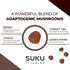 Gummies Immunity Gummy 50 Count SUKU Vitamins - Super Mushroom -Reishi Chaga, Turkey Tail & Lions Mane Blend for - Easy