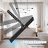 Wall(10 inch-Black) Household Squeegee for Shower Glass Doors, Silicone Shower Squeegee with Adhesive Hook, Bathroom