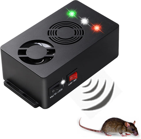 Under Hood Rodent Treatment Repeller, Battery Operated Mouse Reducer with Strobe Lights