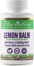 Paradise Herbs Lemon Balm Extract, Super Potent, Ultra Pure, Vegan, Non-GMO, Gluten Free, 60 Vegetarian Capsules