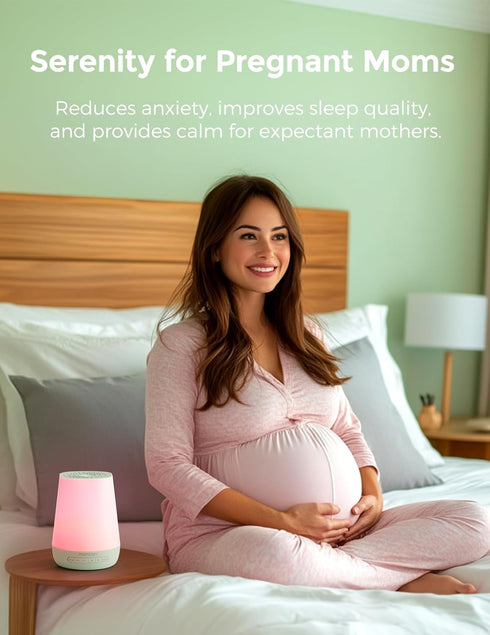 Momcozy 34 Baby Sound Machine, White Noise Machine for Baby Sleeping with Night Light, Toddler Sleep Trainer