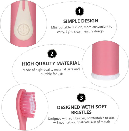 Portable Sonic Electric Toothbrush for Adults Ergonomic Design Vibration for Teeth Cleaning Compact Travel-Friendly