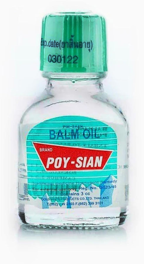 POY-SIAN Thai PIM-Saen Balm Oil, 3ml, Pack of 3