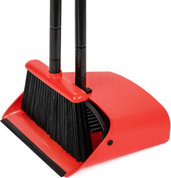 TreeLen Broom and Dustpan Set, 52 inch Broom and Dust Pan Combo for Home Cleaning