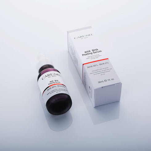 Peeling Solution AHA BHA Serum, Korean Skin Care Exfoliating & Hyaluronic Acid Night Treatment for Anti Aging (30ml)
