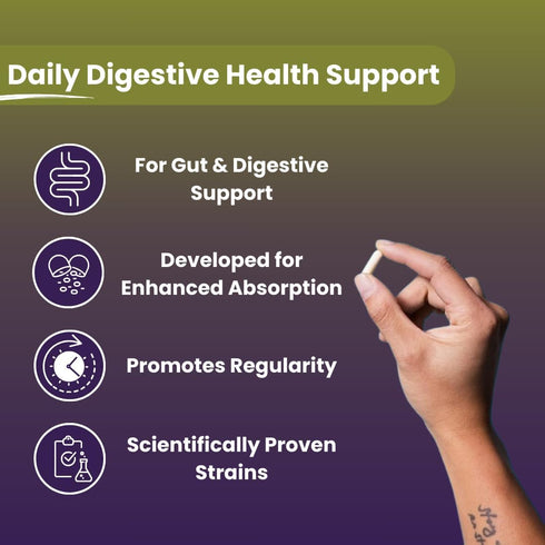 NutriZing Vegan Probiotics for Digestive Health - 30 Billion CFU & 16 Strains, Delayed Release Supplement for Men &