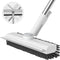 Floor Scrub Brush with Long Handle, 3 in 1 Heavy-Duty Stiff Bristle Scrubber Brush for Cleaning Shower, Bathroom,