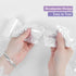 100 Pack Small Garbage Bags, White Odorless Liners for Desktop Trash Cans