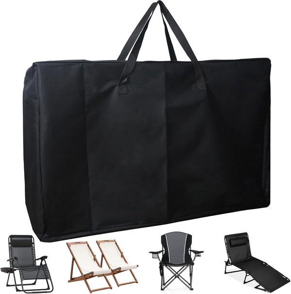 Heavy Duty Folding Chair Storage Bag, 600D Chair Storage Case for Beach