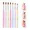 Beetles Gel Nail Brush Set, 7Pcs Nail Art Brushes for Home and Salon Use, Nail Painting Decoration
