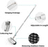 Floor Scrub Brush with Long Handle, 3 in 1 Heavy-Duty Stiff Bristle Scrubber Brush for Cleaning Shower, Bathroom,