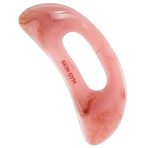 SKIN GYM Pink Body Gua Sha Tool, Rose Quartz Massage Tool for