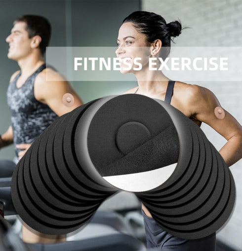 Adhesive Patches for Freestyle Libre 2 | Waterproof & Sweatproof Continuous Glucose Monitor Sensor Cover – 10 Pack,