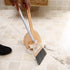 Mini Broom with Dustpan for Kids - Little Housekeeping Helper Set (Light Orange)