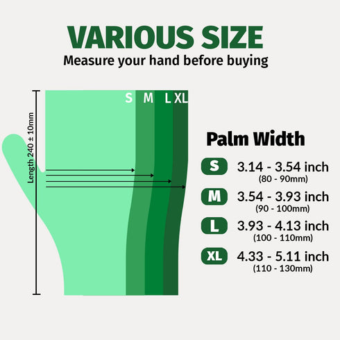 GORILLA SUPPLY Disposable Heavy Duty Vinyl Gloves - Latex Free, Powder Free, BPA Free, Food Safe, Large L, 100 Count