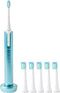Soniclean Lux Sonic Toothbrush for Adults, Rechargeable with 6 Toothbrush Heads, Automatic Toothbrush, Aqua