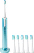 Soniclean Lux Sonic Toothbrush for Adults, Rechargeable with 6 Toothbrush Heads, Automatic Toothbrush, Aqua