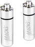 Mack's Keychain Carrying Case, Aluminum Waterproof Ear Plugs Holder – 2 Pack (Silver)