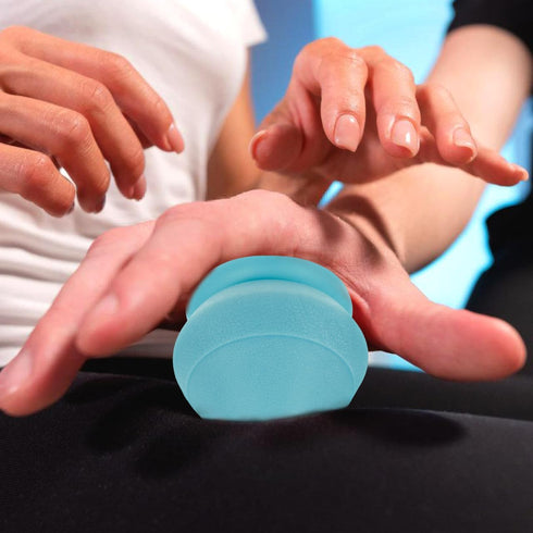 Ipetboom 2.87X2.75X2.75 Inches Multifunctional Fascial Foot Massage Ball for Back Neck Waist Pain Relief Handheld Deep