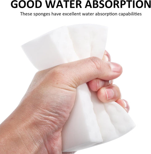 GLEAVI 12 Pcs Melamine Sponges Kitchen Sponges Melamine Foam Cleaning Sponges Dish Scrubber Sponge Cleaning Accessories by GLEAVI