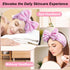 Shintop Women Fashion Soft Carol Fleece Bowknot Makeup Cosmetic Shower Elastic Hair Band, Pink Polka Dots