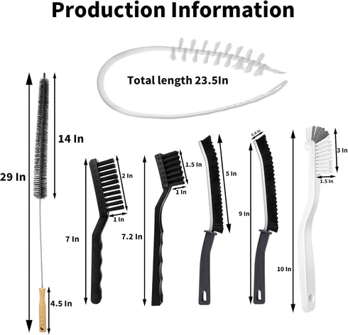 Set, (6 Washing Machine Cleaning Brush Front Load Washer Machine Cleaner Accessories, Drum Laundry Cleaner Brush