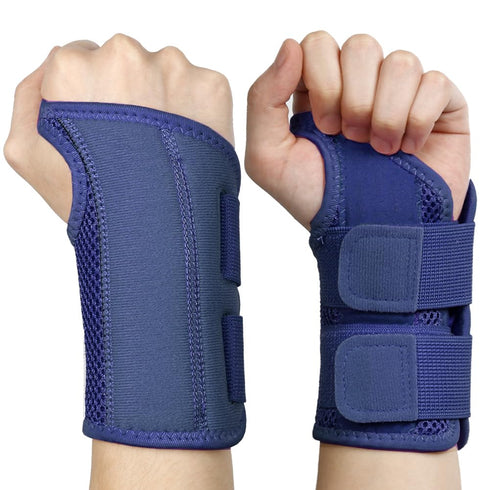 NuCamper Wrist Brace - Carpal Tunnel Support for Men and Women, Adjustable Splints with Compression Sleeve