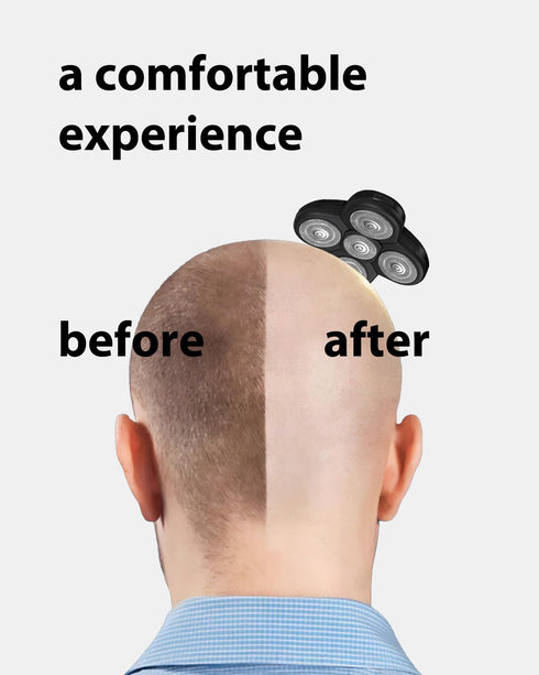 Shaver Replacement Blades for Head Shaver Kit, 5 Blades for Bald Men Freedom Shaving, with Cleaning Brush