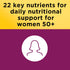 Nature Made Multivitamin For Her 50+, 90 Tablets, No Iron, Daily Nutritional Support for Women, 90 Day Supply