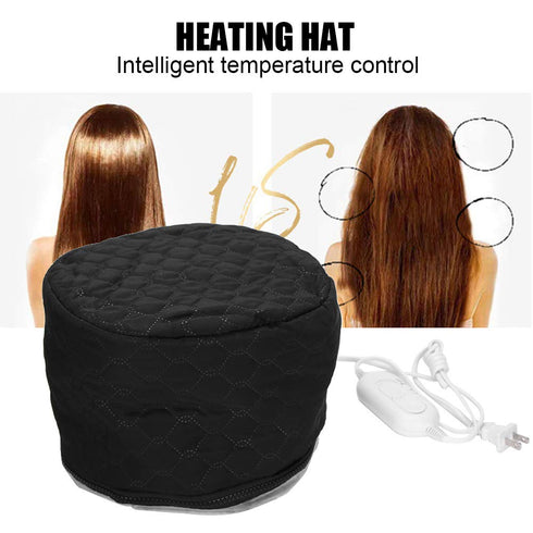 Dioche Hair Steamer Deep Conditioning Heat, Household Electric Heating Hat Adjustable Hot Oil Treatment Hat for Hair Care US Plug 110V
