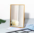 LONGSHENG Gold Vanity Makeup Mirror, Rectangle Table Desk Countertop Mirror for Bathroom Home Decor