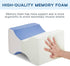 Knee Pillow for Side Sleepers, Leg & Knee Support Pillow, Smooth Spine Memory Foam Alignment Pillow for Hip Pain &