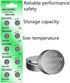 SKOANBE 10PCS SR521SW AG0 LR521 379 1.5v Button Coin Cell Watch Battery