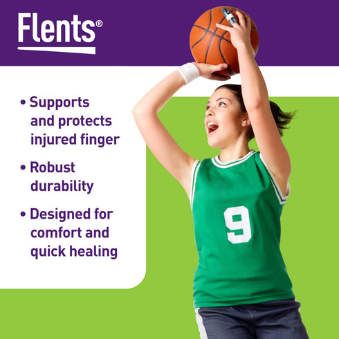 Flents Finger Splint, Large, Two Sided Insty Splint, Supports & Protects Injured Finger