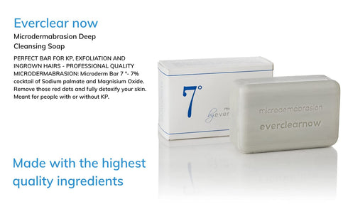 Microdermabrasion Keratosis Pilaris, Folliculitis & Acne Exfoliating Deep Cleansing Scrub Soap, KP Bump Eraser