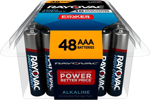 Rayovac AAA Batteries, Alkaline, 48 Count