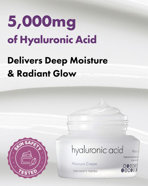 It'S SKIN Hyaluronic Acid Moisture Cream, Hydrating & Firming Face Moisturizer, 1.69 fl.oz, Day & Night Cream