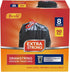 8 Gallon Black Drawstring Trash Bag, 0.9 Mil, 90 Counts