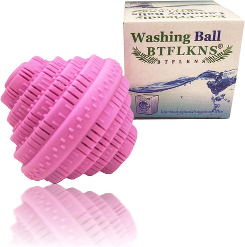 Eco-Friendly Laundry Balls, Premium Washing Ball, Large Pink, 2000 Times Super Laundry Balls, No-Chemical