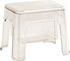 Generic Stool for Shower - Clear Bathrooms Chair with Storage, 1000g PET Resin