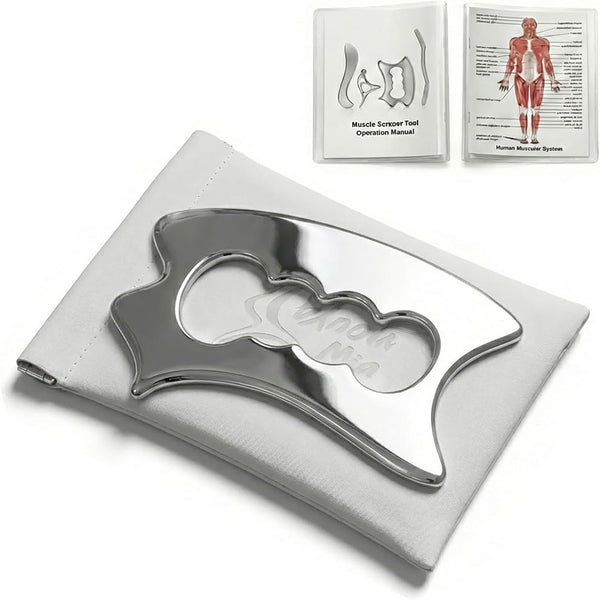 MINZHOUYA QKIIP Muscle Scraper Tool for Back & Legs, Enlarged Myofascial Massage Release