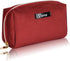 Small Travel Makeup Bags for Women, Wine Red Compact Cosmetic Bag, Travel Accessories