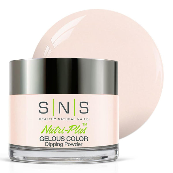 SNS Nail Dip Powder - Gelous Color Dipping Powder in Barely There Pink, Long-Lasting, 1oz
