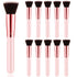 10 Pcs Flat Top Foundation Brush, Bachelorette Party Favors, Dense Makeup Artist Brush for Liquid and Cream